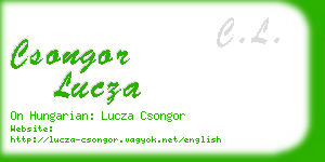 csongor lucza business card